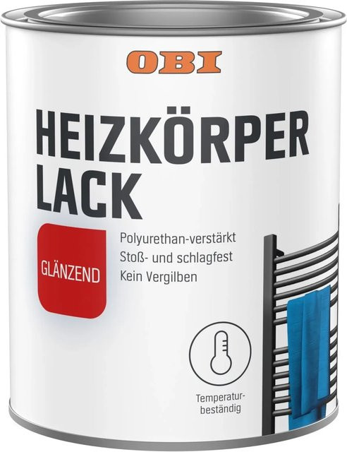 OBI PU Heizkörperlack Anthrazit RAL 7016 glänzend 0,75 l - Bild 1