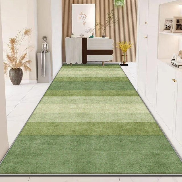 Karpetti Langläufer Teppich Grau Modern Waschbar Rutschfest B/T: 80 x 300 cm - Bild 1