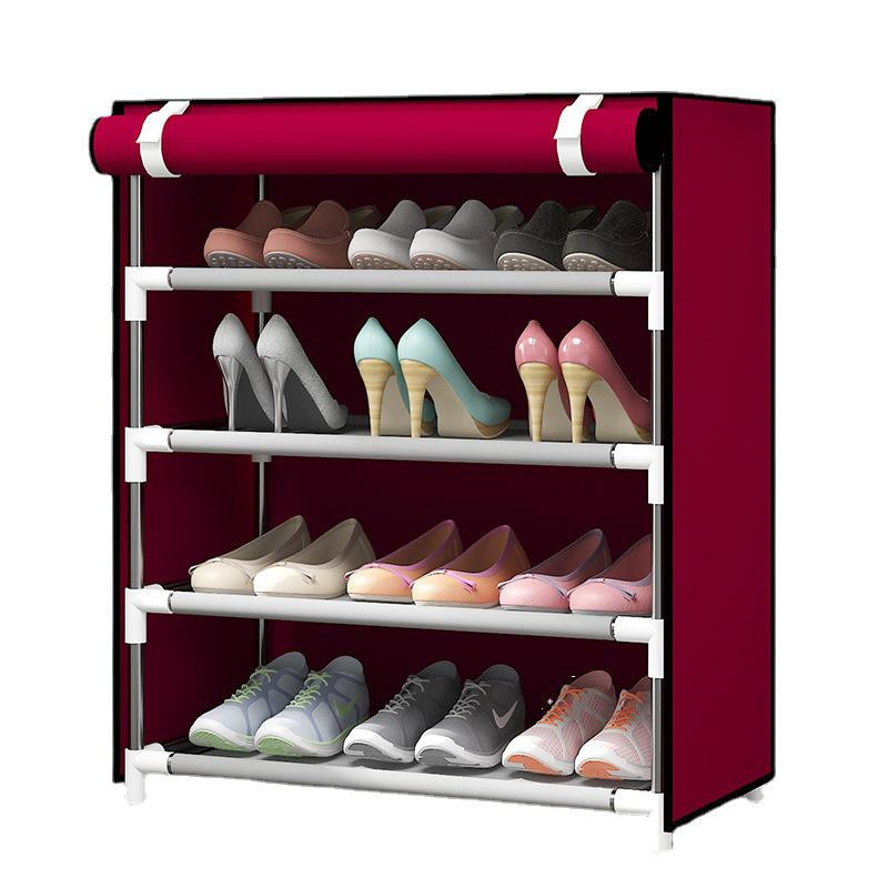 WoW Home Mehrschichtiges Schuhregal aus Metall mit staubdichter Abdeckung, B/T/H: 60 x 30 x 30 cm - Bild 2