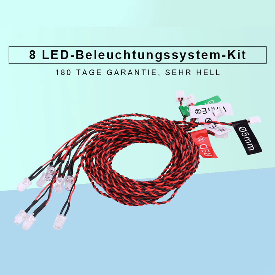 VGEBY RC Lichter Kit, 8 LED-Beleuchtungssystem, RC Zubehör - Bild 2