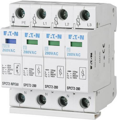 Eaton Überspannungsableiter steckbar SPCT2-280-3+NPE in Weiß - Bild 1