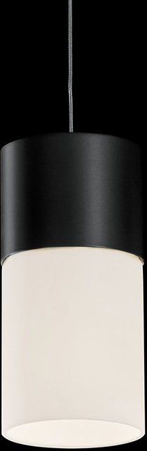 Holtkötter Aura P2 LED-Pendelleuchte in Schwarz mit mattem Opalglas und dimmbarer Tunable White Funktion (1800K - 2900K) - Bild 1