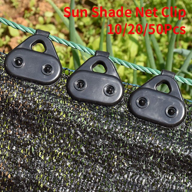 SgooHan Sonnenschutznetz-Clips in Schwarz zur Befestigung von Schattentüchern und Gewächshausstoffen als Montagezubehör für Zaunnetze und Shade Sails - Bild 1