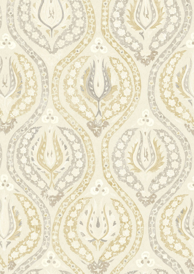 Lewis & Wood Tapete Benaki in Beige Biscuit mit floralem und orientalischem Design - Bild 1