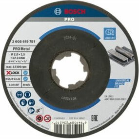 Bosch Gekröpfte Trennscheibe Standard for Metal X-Lock, Durchmesser: 115 mm, Multicolor - Bild 1