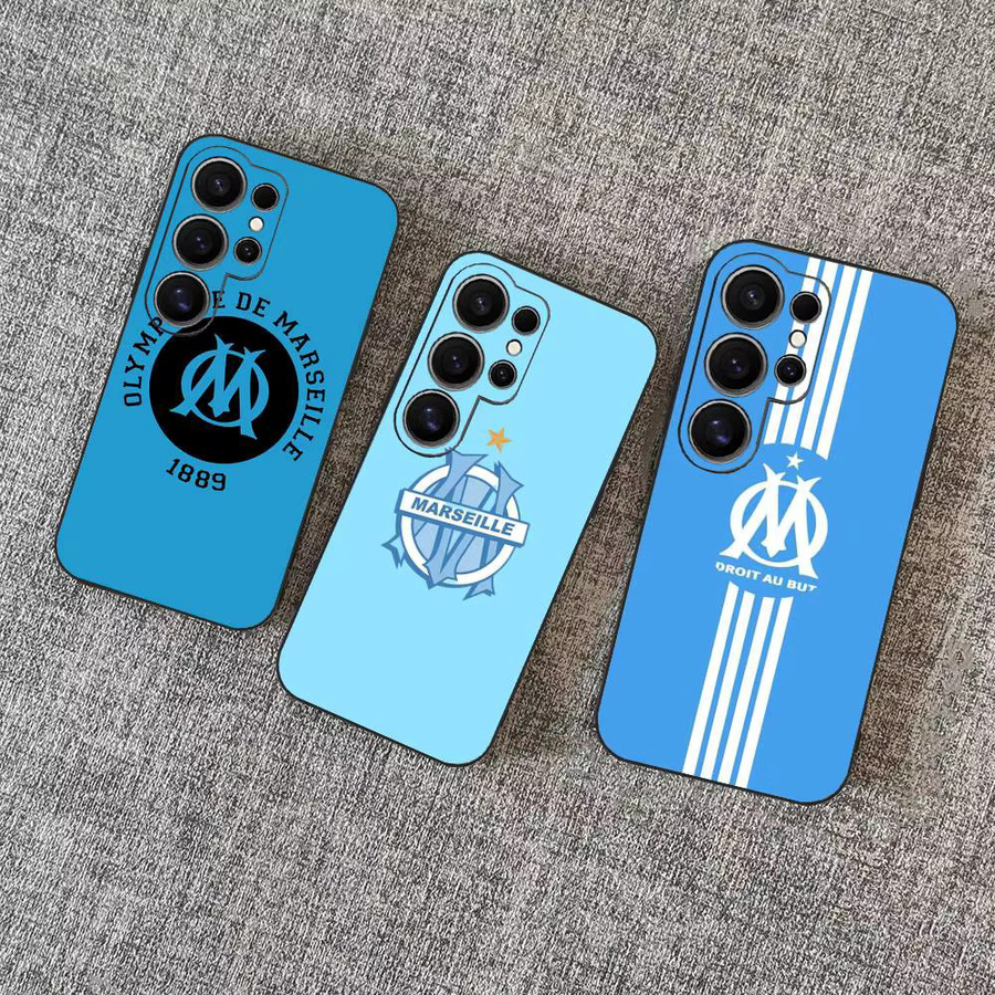 Handyhülle Olympique de Marseille für Samsung Galaxy S24 FE, S25 Ultra, S20 Lite, S21, S22, S23, S24 und S22 Ultra 5G in Blau - Bild 2
