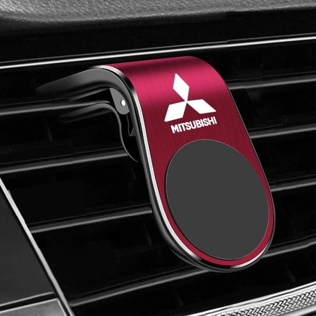 Magnetischer Metall Auto Handyhalter in Rot für Mitsubishi ASX, Lancer, Outlander, Pajero und Ralliart - Bild 1