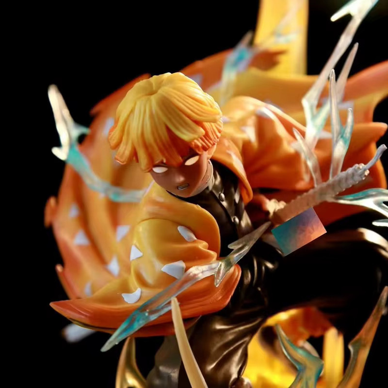 Bandai Demon Slayer Agatsuma Zenitsu Thunderbolt Flash Statue Modell, Jungen - Bild 2