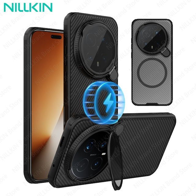 NILLKIN CamShield Pro MagSafe Schutzhülle für Honor Magic 8 Pro mit Magnet und Kameraabdeckung in Schwarz und Transparent - Bild 1