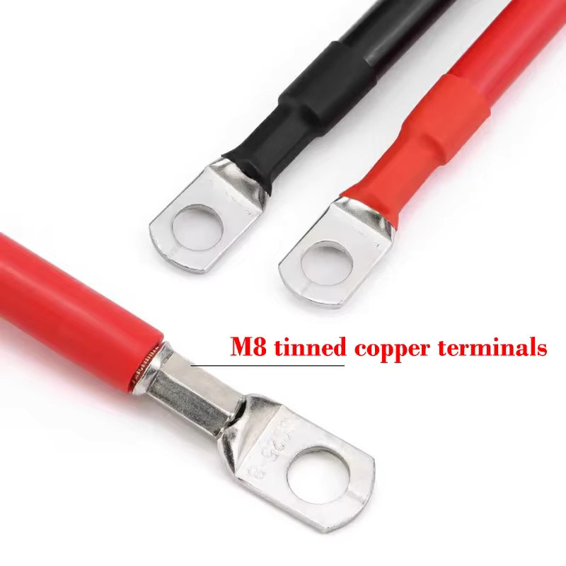 Batterie-Wechselrichterkabel mit SC-Stecker aus Kupfer und PVC-Isolierung für Solaranlagen und UPS, Farben: Schwarz und Rot, Längen: 20 cm bis 100 cm - Bild 3
