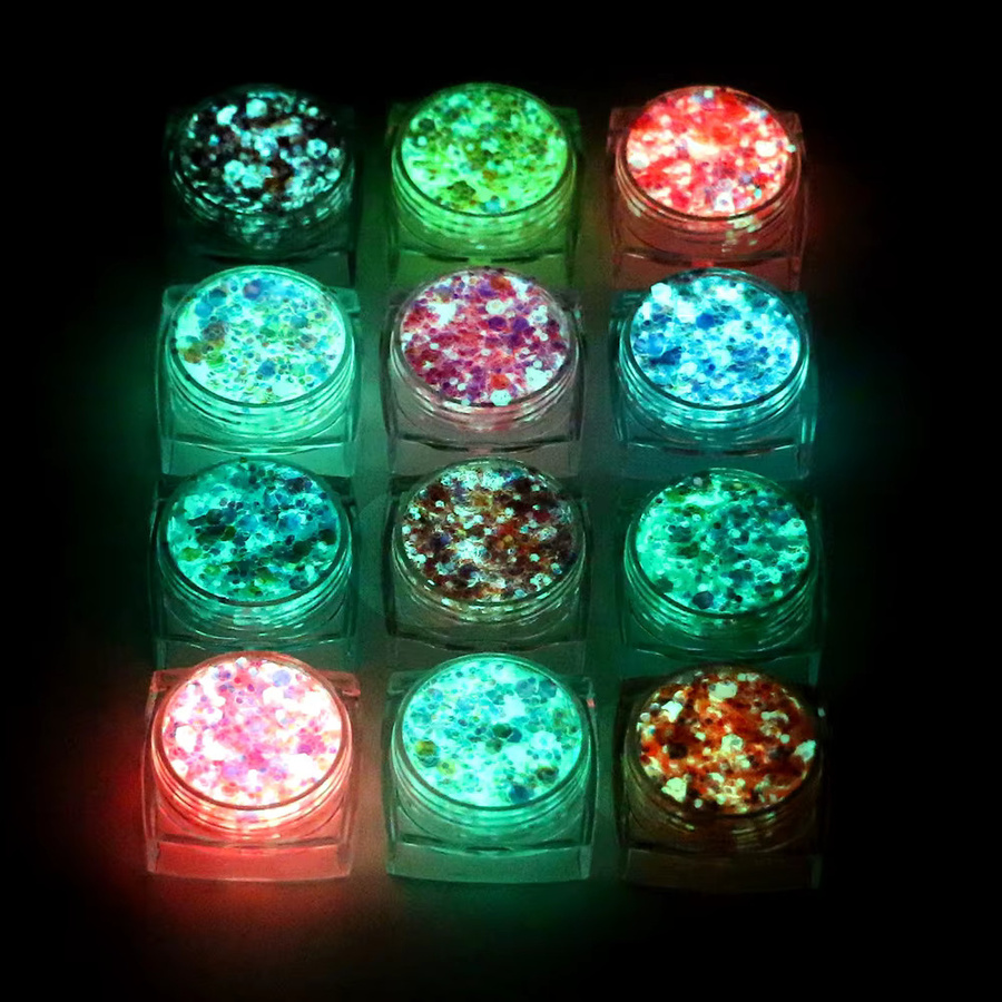 Bowitzki Glitzergel, 12 Farben, Schimmernd, Unisex - Bild 2