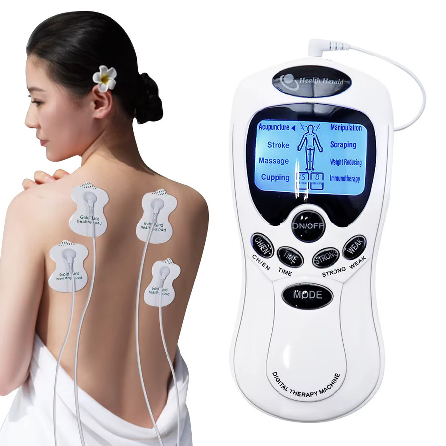 Raiuleko Elektrischer Digitaler Massage-Muskelstimulator, Weiß - Bild 2