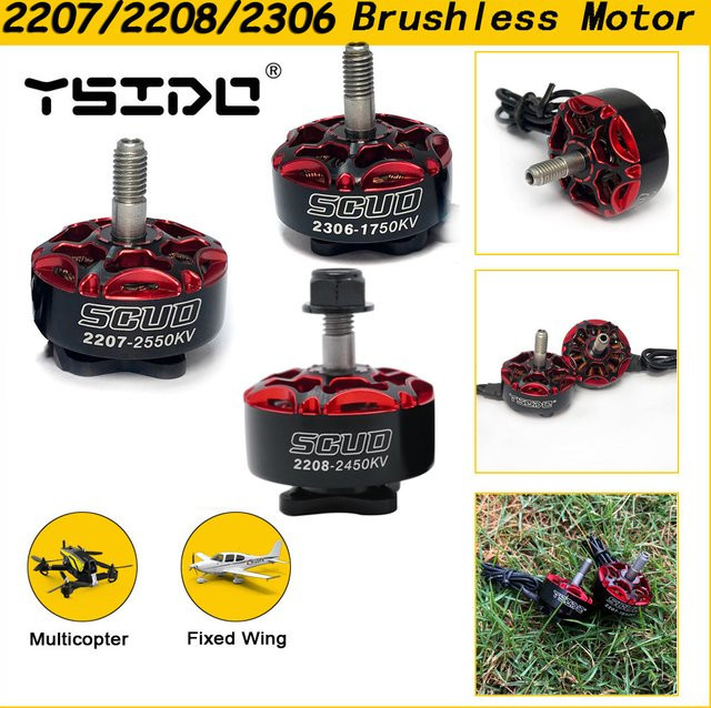 YSIDO SCUD 2207 2208 2306 Brushless Motor, black - Bild 1