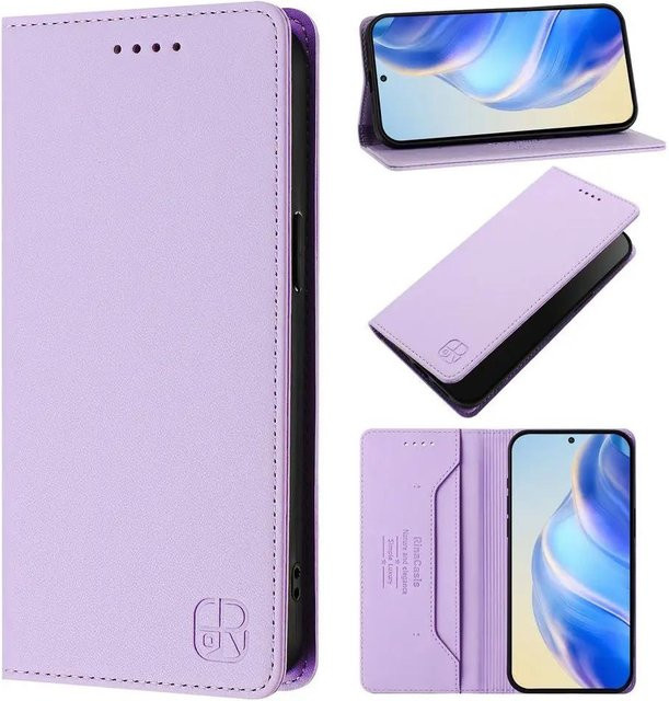 Samsung Brieftasche Flip Lederhülle für Galaxy A56 A36 A26 A55 A35 A25 A24 A34 A54 A23 A73 A53 A33 A42 A52 A72 A32 A22 A52S in Lavendel - Bild 1