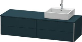 Duravit Waschtischunterschrank XSquare in Weiß Seidenmatt mit 4 Schubladen, B/T/H: 160 x 54,8 x 40 cm - Bild 1