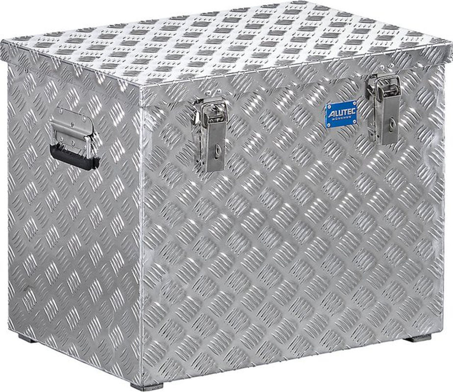 Alutec Transportkiste aus Aluminium-Riffelblech in Silber, Volumen: 120 l, L x B x H: 62,2 x 42,5 x 52,0 cm - Bild 4