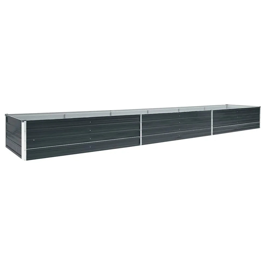 DELUKE Hochbeet OSKAR aus verzinktem Stahl in Anthrazit, B/T/H: 480 x 80 x 45 cm - Bild 2