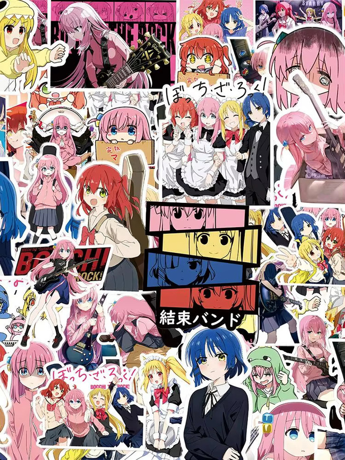 Bandai BOCCHI THE ROCK! Aufkleber, Mädchen, Bunt / Mehrfarbig, Set / Bundle - Bild 4