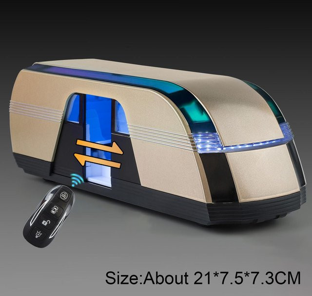 Linyi toy car Robovan Fahrerloses Bus Spielzeugauto, 1:24, mit Sound und Licht, schwarz, ab 14 Jahren - Bild 1