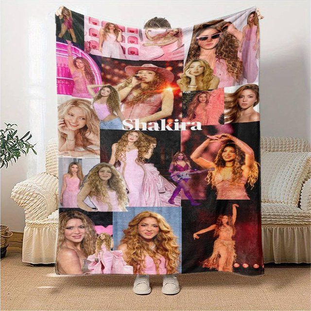 NuanSue Home Shakira Print Flanelldecke in Pink, B/B: 130 x 150 cm - Bild 1