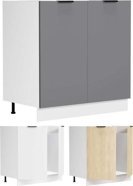 VCM Spülunterschrank Fasola mit zwei Drehtüren für deine Küche, H x B x T: 82 x 80 x 46 cm - Bild 1
