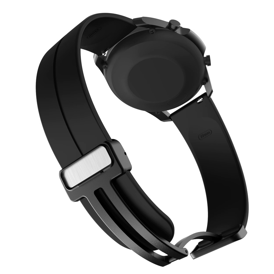 COROS Uhrenarmband Silikon, Magnetische D-Schnalle, Schwarz, Unisex - Bild 4