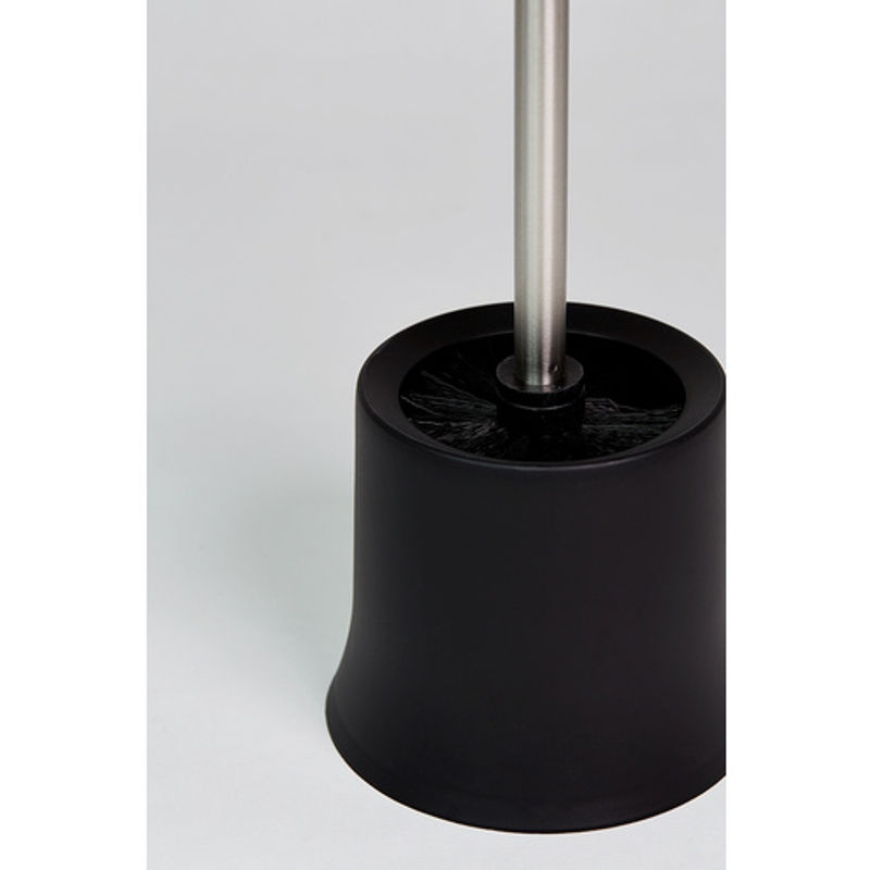WENKO WC-Garnitur Basic 2er Set aus Kunststoff in Schwarz inklusive WC-Bürste - Bild 5
