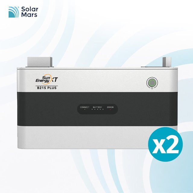 SunEnergyXT B215 Plus 2er-Set Erweiterungsakkus in Weiß mit 4,3 kWh Gesamtkapazität - Bild 1