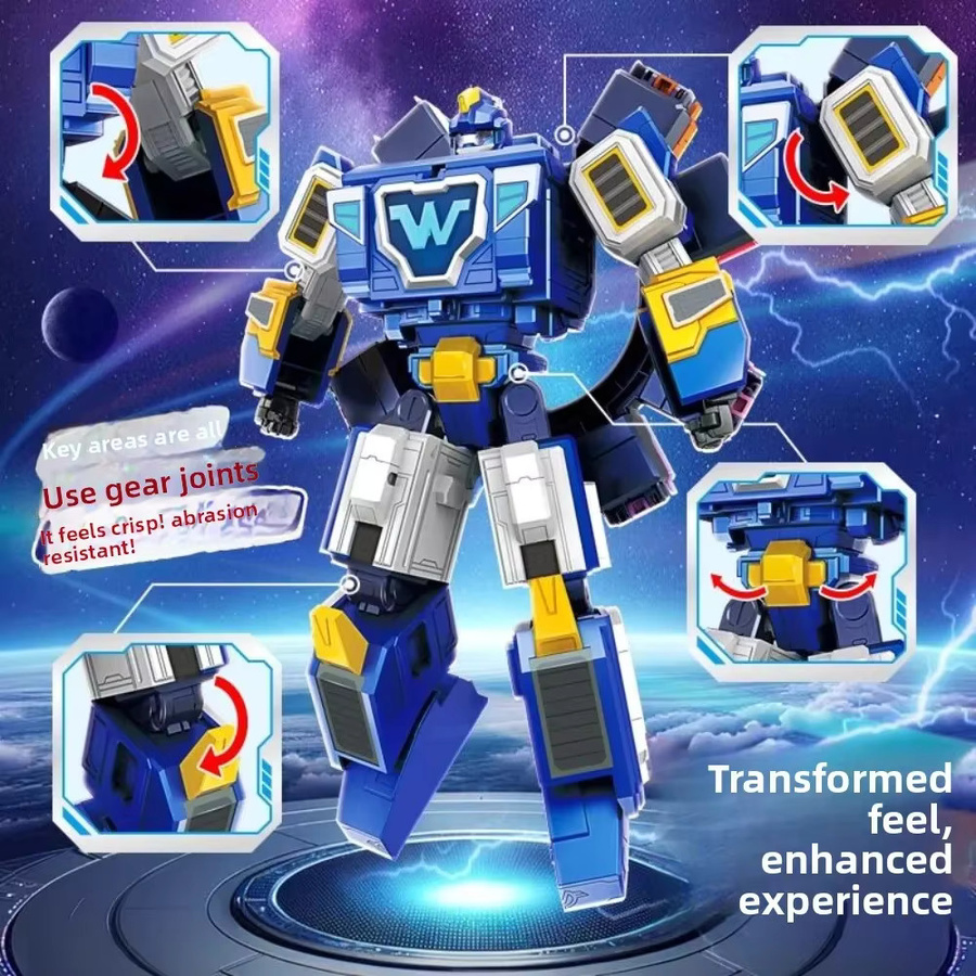 AULDEY Super Wings Raumstation HQ Base Transforming Mecha, Roboter-Spielzeug - Bild 2