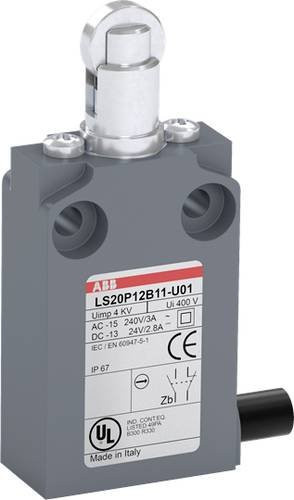 ABB LS20P12B11-U01 Positionsschalter mit Kuppenstößel, 10A, grau - Bild 1