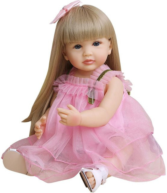 NPK Reborn-Puppen, Silikon, 22 Zoll, Rosa / Pink - Bild 1
