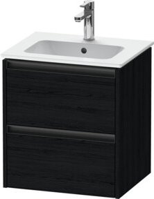 Duravit Waschtischunterschrank Ketho.2 in Weiss, wandhängend mit 2 Schubladen, B/T/H: 51 x 42 x 54,9 cm - Bild 1