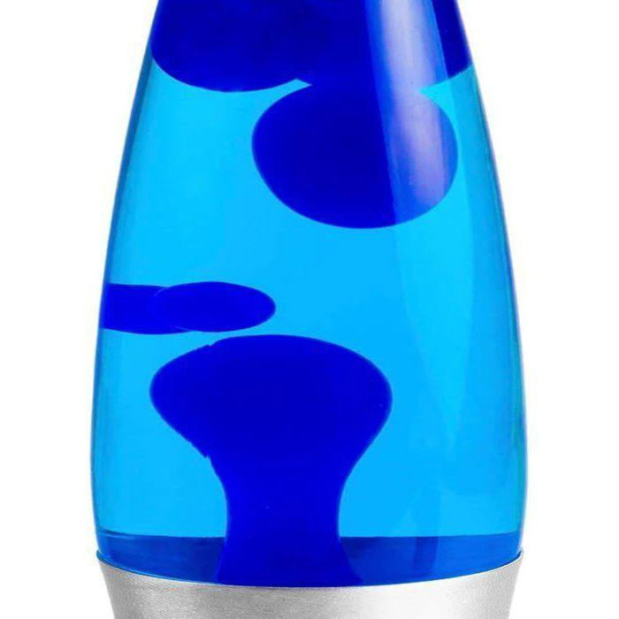 CELLUSTOP Magma Tischlampe Blau aus Metall und Glas, B/H: 34 x 9 cm - Bild 2