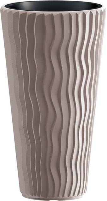 PROSPERPLAST Blumentopf Sandy Slim mit Einsatz in Mocca, B 30 x H 53 x T 30 cm - Bild 1
