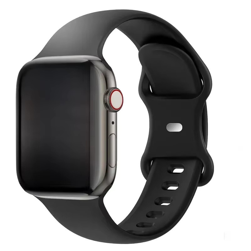 Uhrenarmband Silikon, Schwarz, Unisex - Bild 6