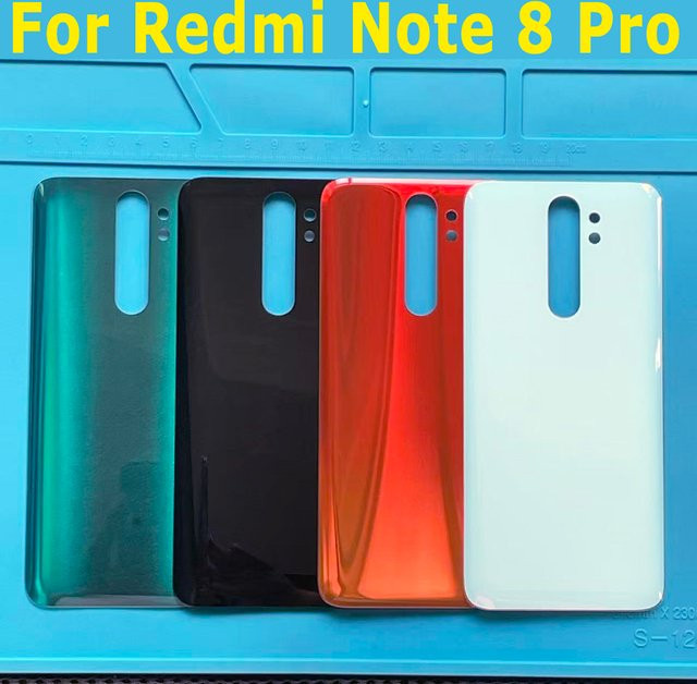 Xiaomi Redmi Note 8 Pro Ersatz-Glasrückseite in Schwarz und Multicolour - Bild 1