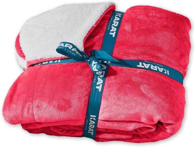 Karat homeliving Kuscheldecke Glory doppelseitig in Rot - Bild 1
