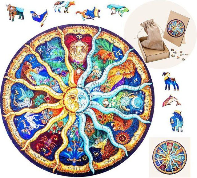 Matgames Puzzle Animaux Lune, Holzpuzzle, 119 Teile, ab 12 Jahre - Bild 1
