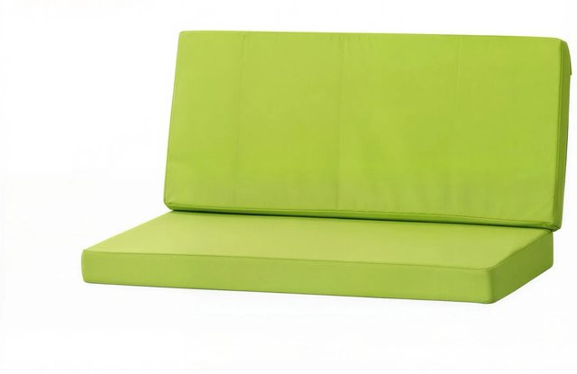 Setgarden Techno Gartenkissen für Polyrattan Möbel, 1tlg. für 2 Sitzer Gartensofa, Farbe: Lime Grün, B/T/H: 130 x 50 x 50 cm - Bild 1