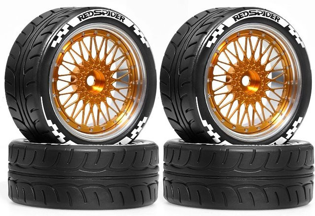 TIMEA RC Rennräder Reifen, Metallfelgen, 1/10 - Bild 1