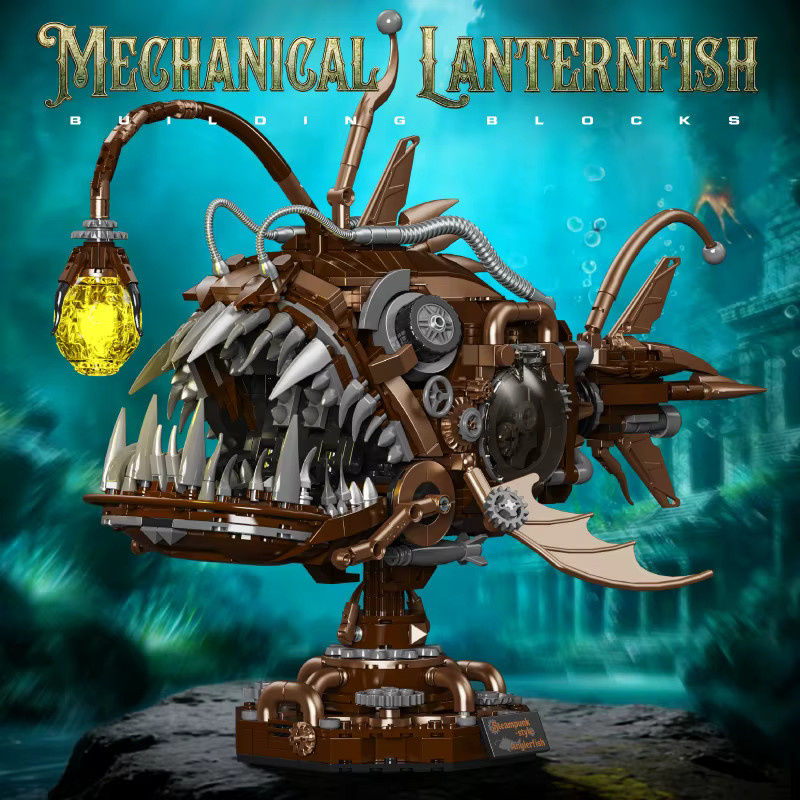 FINGERROCK Mechanische Laternenfisch-Meerestiere, Bausteine, 1236 Teile - Bild 2
