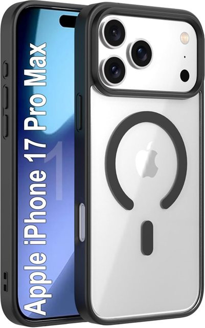 Stoßfeste transparente magnetische MagSafe Handyhülle von OLPAY für iPhone 17 Air, 16, 15, 14, 13, 12 und 11 Pro Max Plus - Bild 1