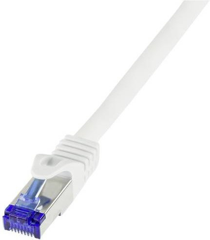 LogiLink RJ45 CAT 6a S/FTP Ethernet LAN Kabel Weiß, Länge: 7,50 m - Bild 1