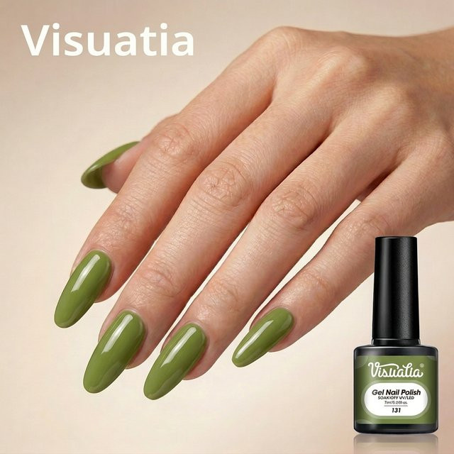 Visuatia Nagel-Gel-Lack, Glänzend, 7 ml, Damen - Bild 1