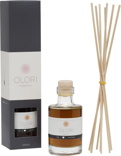 Olori Raumduft Orange als Reed Diffuser mit Rattanstäbchen, 100 ml - Bild 1