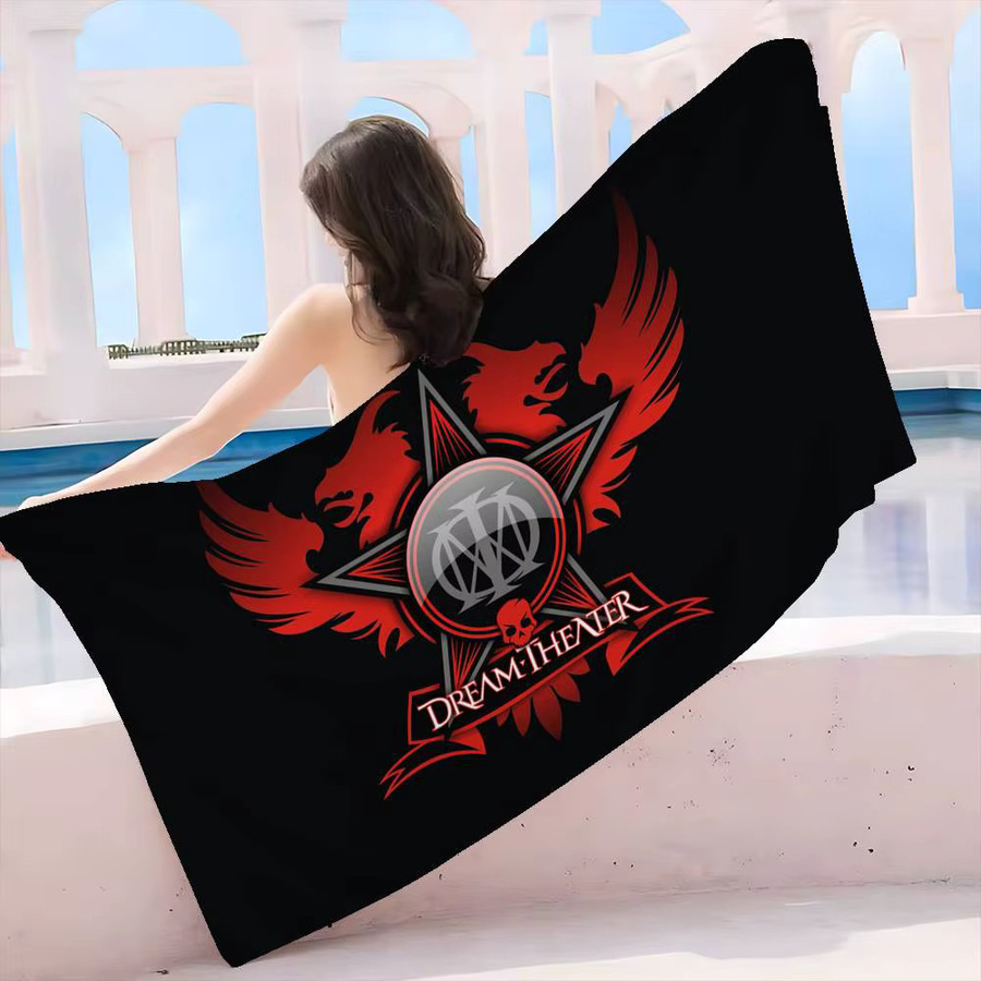 D-Dream Strandtuch Heavy Rock Band Design, buntes Mikrofaser-Badetuch, sandfrei und schnelltrocknend - Bild 2