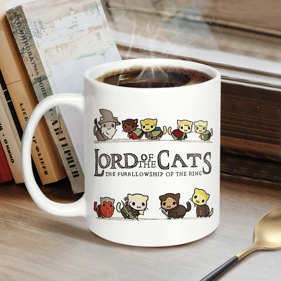 Weiße Keramiktasse To Catch Fish mit Anime Motiv für Kaffee und Tee - Bild 3