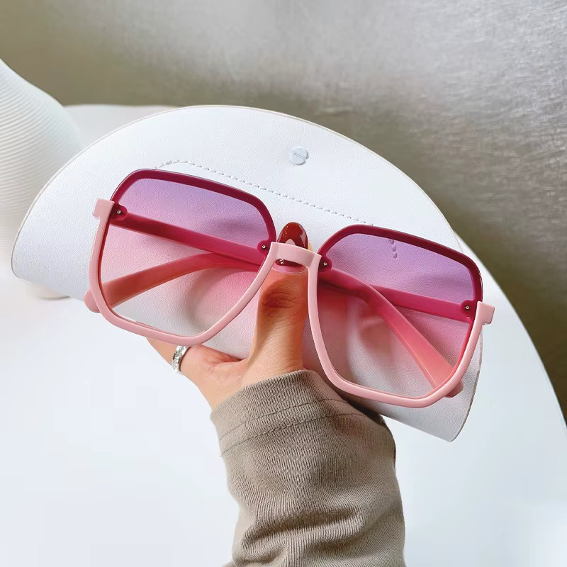 Samjune Sonnenbrille, quadratisch, Halbrand, Kunststoff, Damen - Bild 1