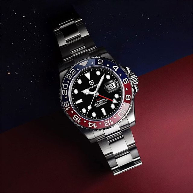 PAGANI DESIGN Armbanduhr GMT, Automatik, Edelstahl, 40 mm, Herren - Bild 1