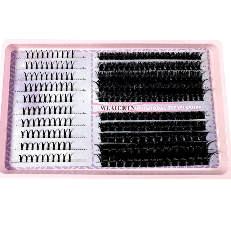 LYBCG Wimpernverlängerungsset, 3D-Volumen-Wimpernbüschel, D-Curly, 10–16 mm - Bild 3